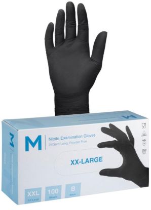 Picture of M NITRILE PF BLACK GLOVES XLARGE