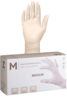 Picture of M LATEX PF WHITE GLOVES MEDIUM