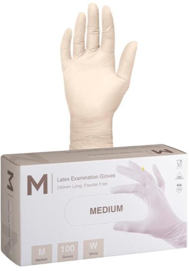Picture of M LATEX PF WHITE GLOVES MEDIUM