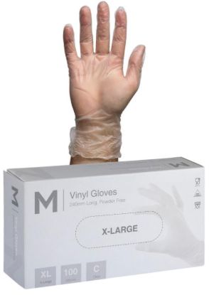 Picture of M VINYL PF CLEAR GLOVES XLARGE